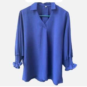Boutique Sample Navy Blue relaxed fit Blouse